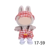 17cm cloth vinyl dolls, plush toys and other wearable and changeable clothing substitutes Item Picture
